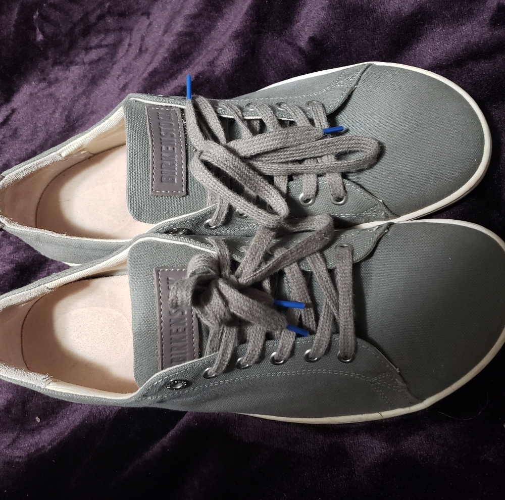 Birkenstock Charcoal Lace-Up Sneakers
